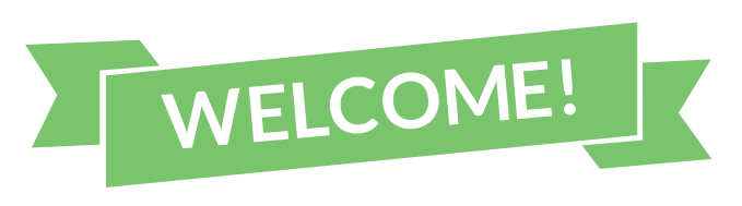 welcome-in-green-background